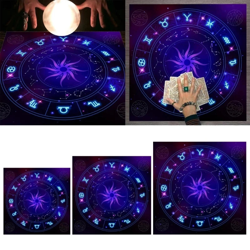 12 Constellation Tarot Tablecloth